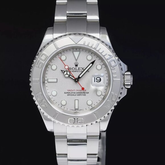 Men's Rolex Yacht Master 40mm Watch With Box, Tag - Picture 2 of 6